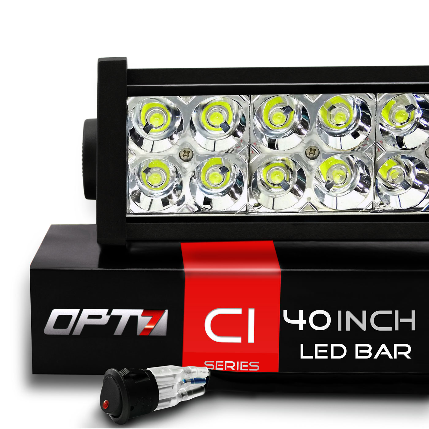 OPT7 OPT7 C1 Series: 40" Off-Road LED Light Bar w/ Wire
