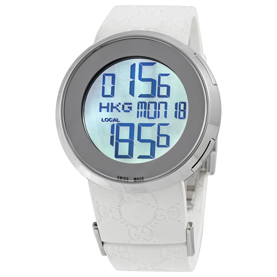 Gucci I-Gucci Digital White Watch YA114403 Gucci I-Gucci Digital White Watch YA114403