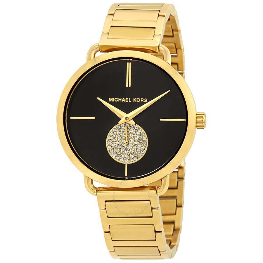 Michael Kors Portia Black Dial Ladies Watch Mk3788