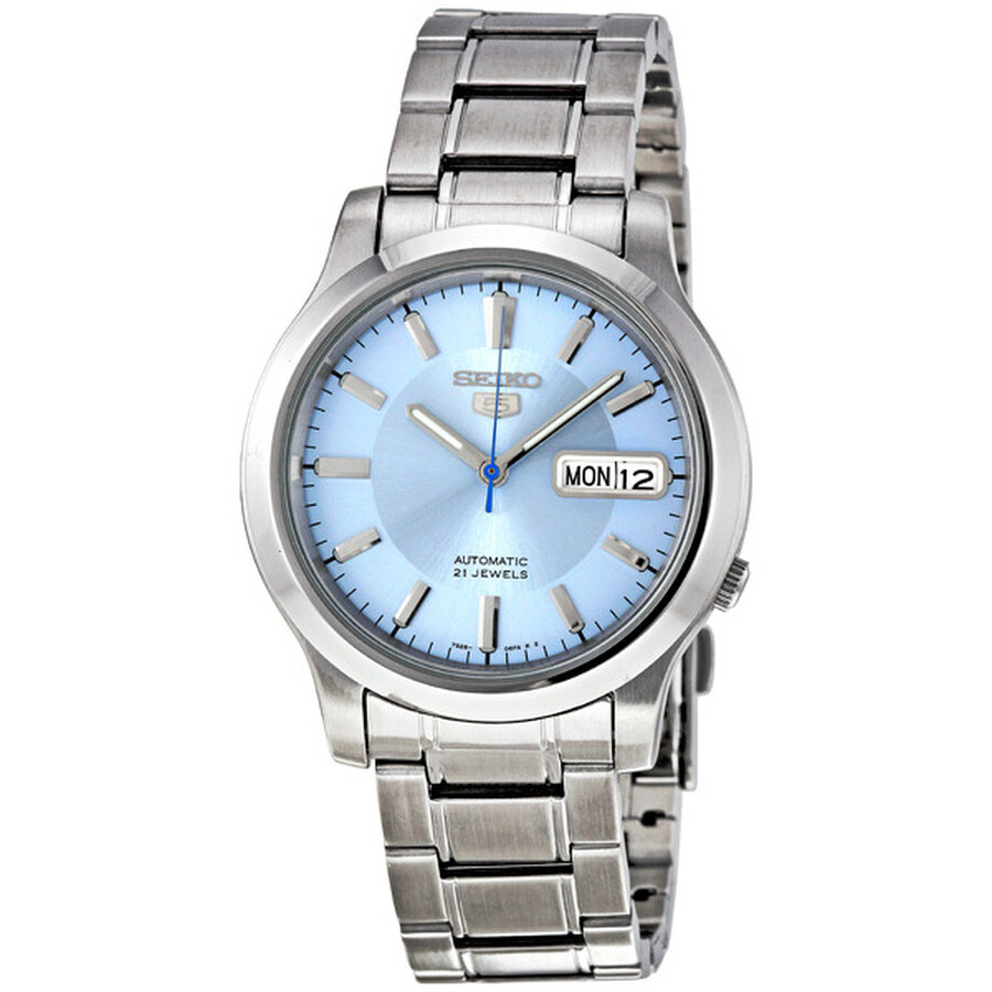 Seiko Seiko 5 Automatic Light Blue Dial Men S Watch Snk791