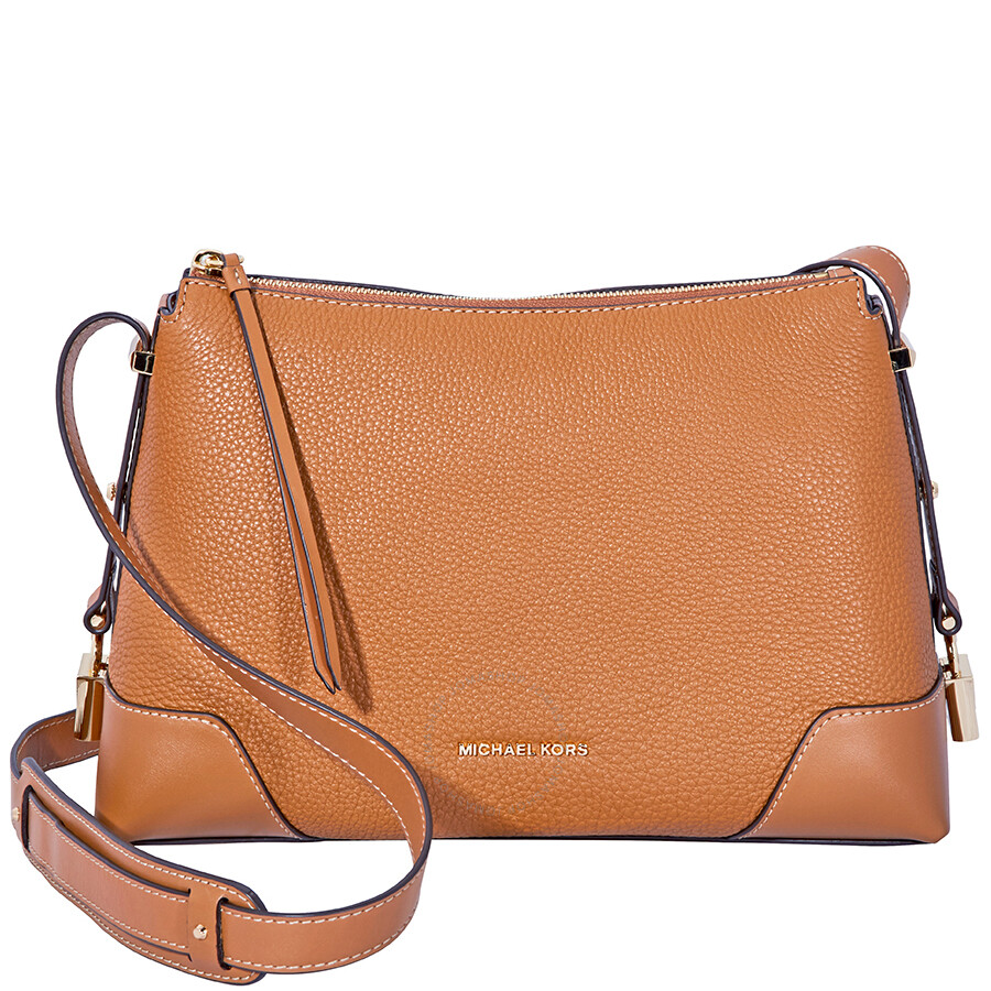 Women S Messenger Bags Backpacks Sears Michael Kors Crosby Medium Pebbled Leather Messenger Bag Acorn