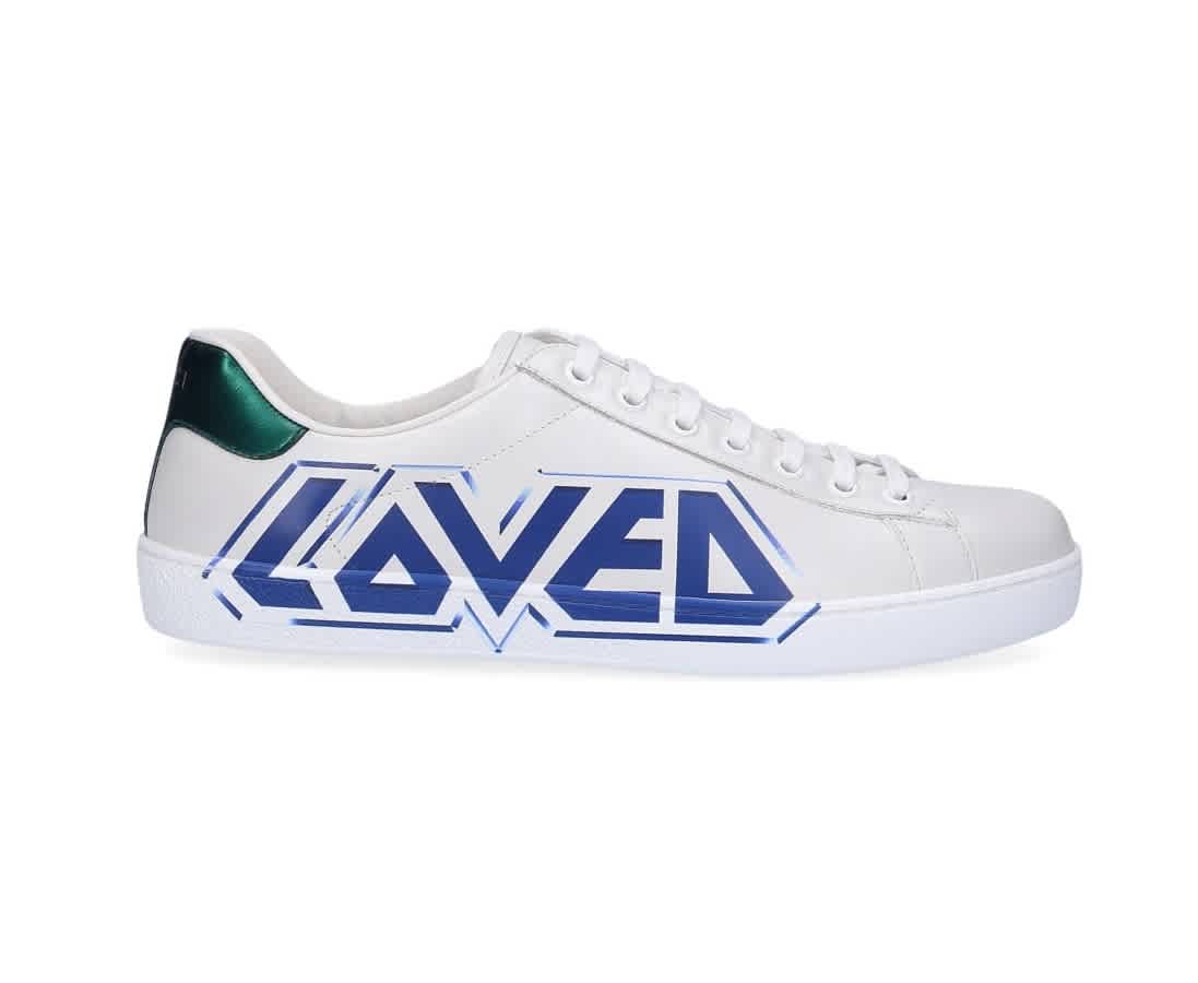 Gucci Men&#39;s Ace Sneakers With Loved Print