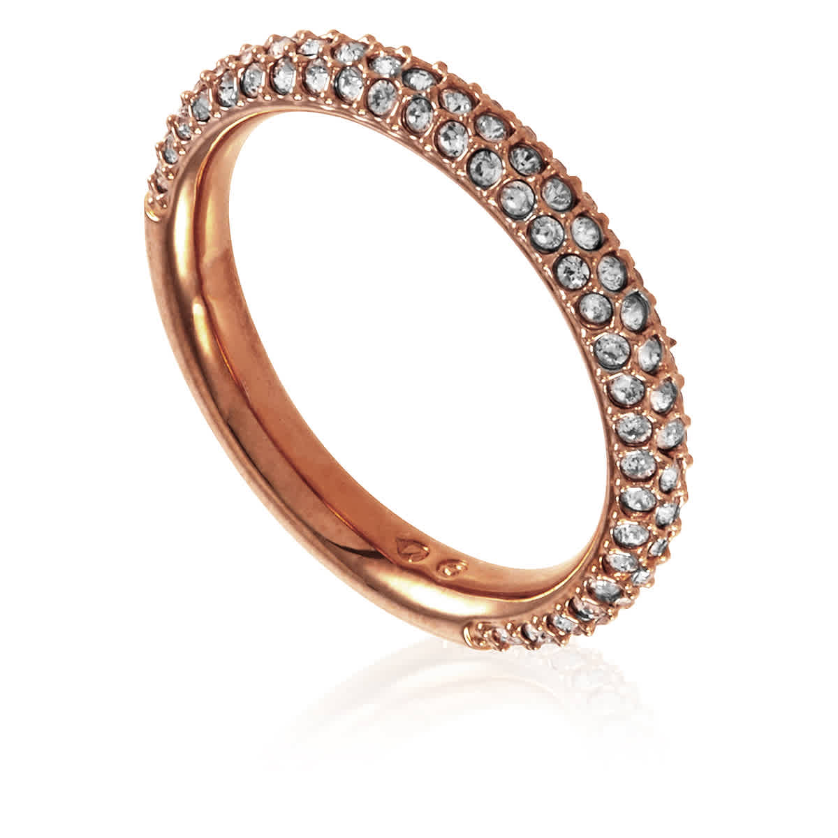 betreuren Aantrekkingskracht fusie Swarovski Ladies Rose Gold Plated Stone Ring, Size 52