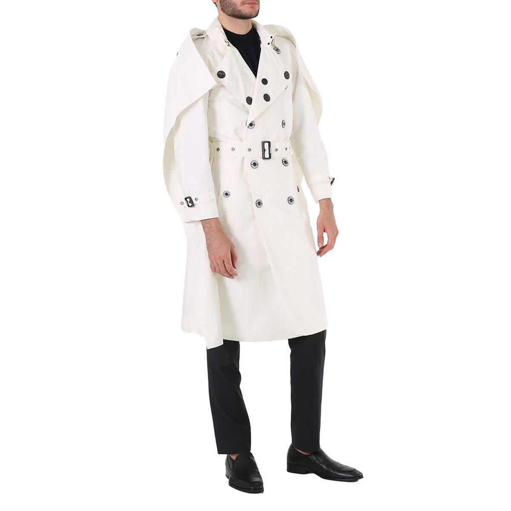 Burberry Technical Faille Reconstructed Double-breasted Cape Detail Trench Coat