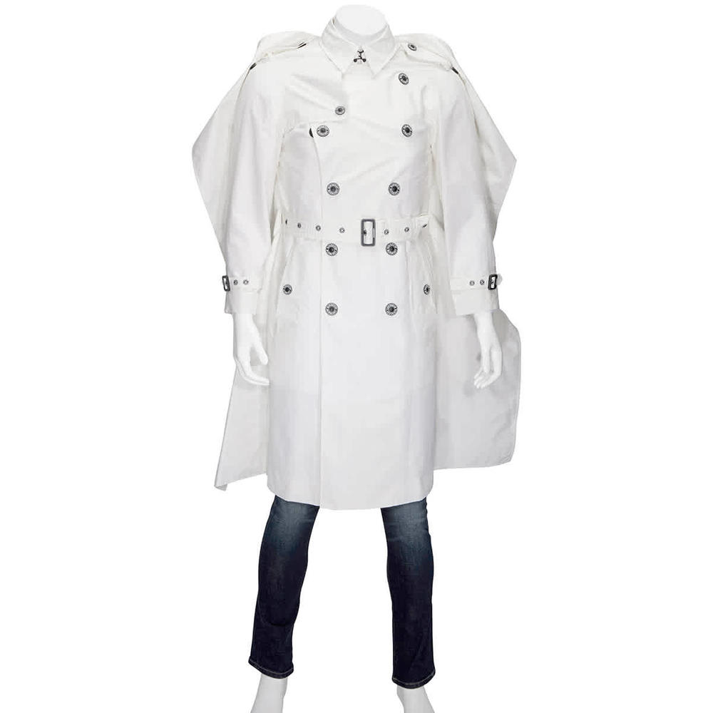 Burberry Technical Faille Reconstructed Double-breasted Cape Detail Trench Coat