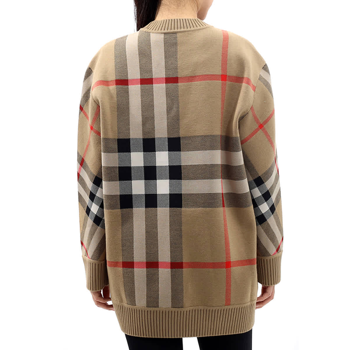 Burberry Vintage Check Technical Wool Jacquard Sweater