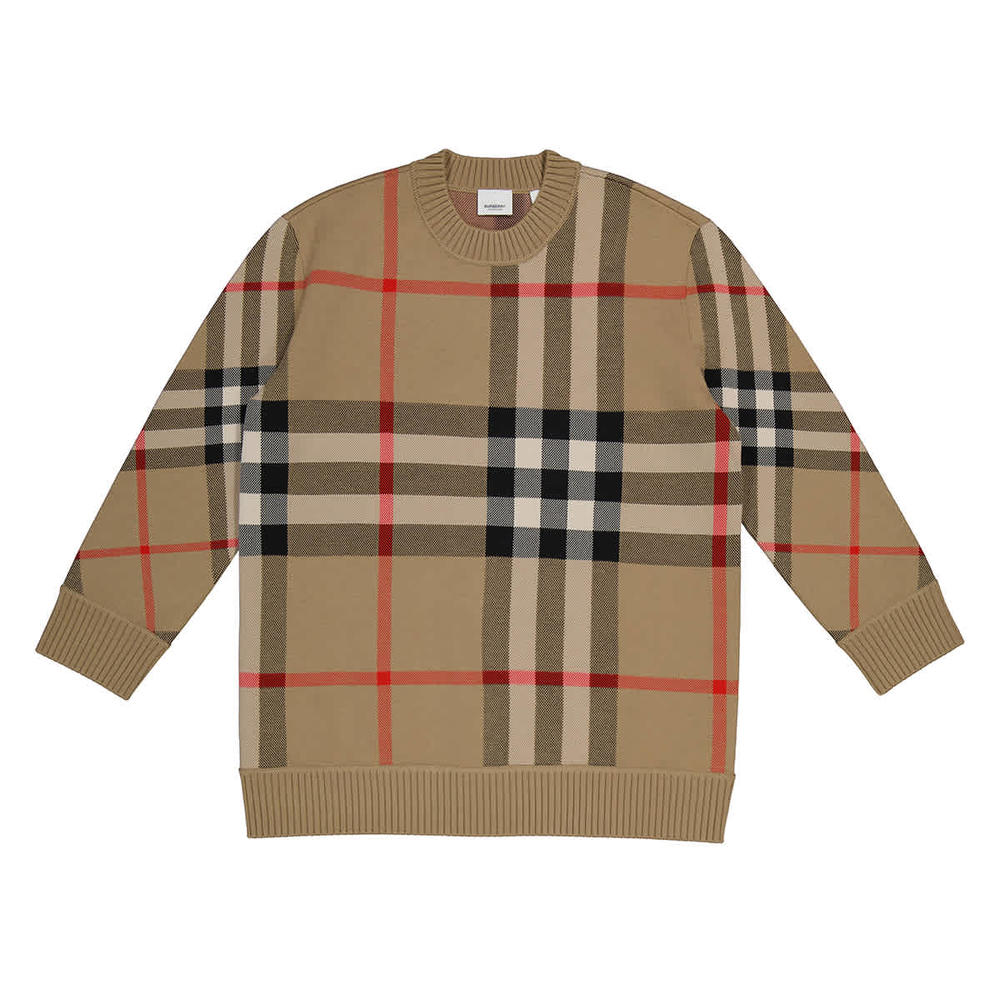Burberry Vintage Check Technical Wool Jacquard Sweater