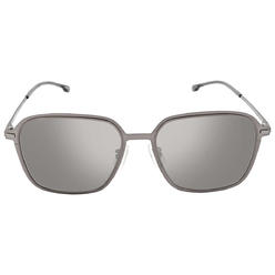 Hugo Boss Grey Silver Flash Square Men's Sunglasses BOSS 1223/F/S 0R80/T4 57