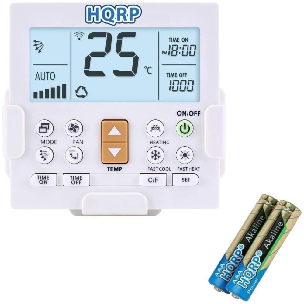 HQRP Universal Remote Control Compatible with Whirlpool 6711A20103P ACQ052PK ACQ058PL ACQ062PK ACQ62PK Air Conditioner
