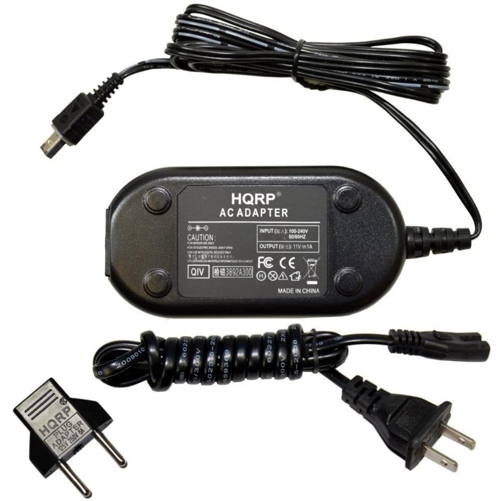 HQRP AC Adapter for JVC Everio GZ-MG340 GZ-MG340BUS GZ-MG340U GZ-MG340US GZ-MG35 GZ-MG35U Camcorder