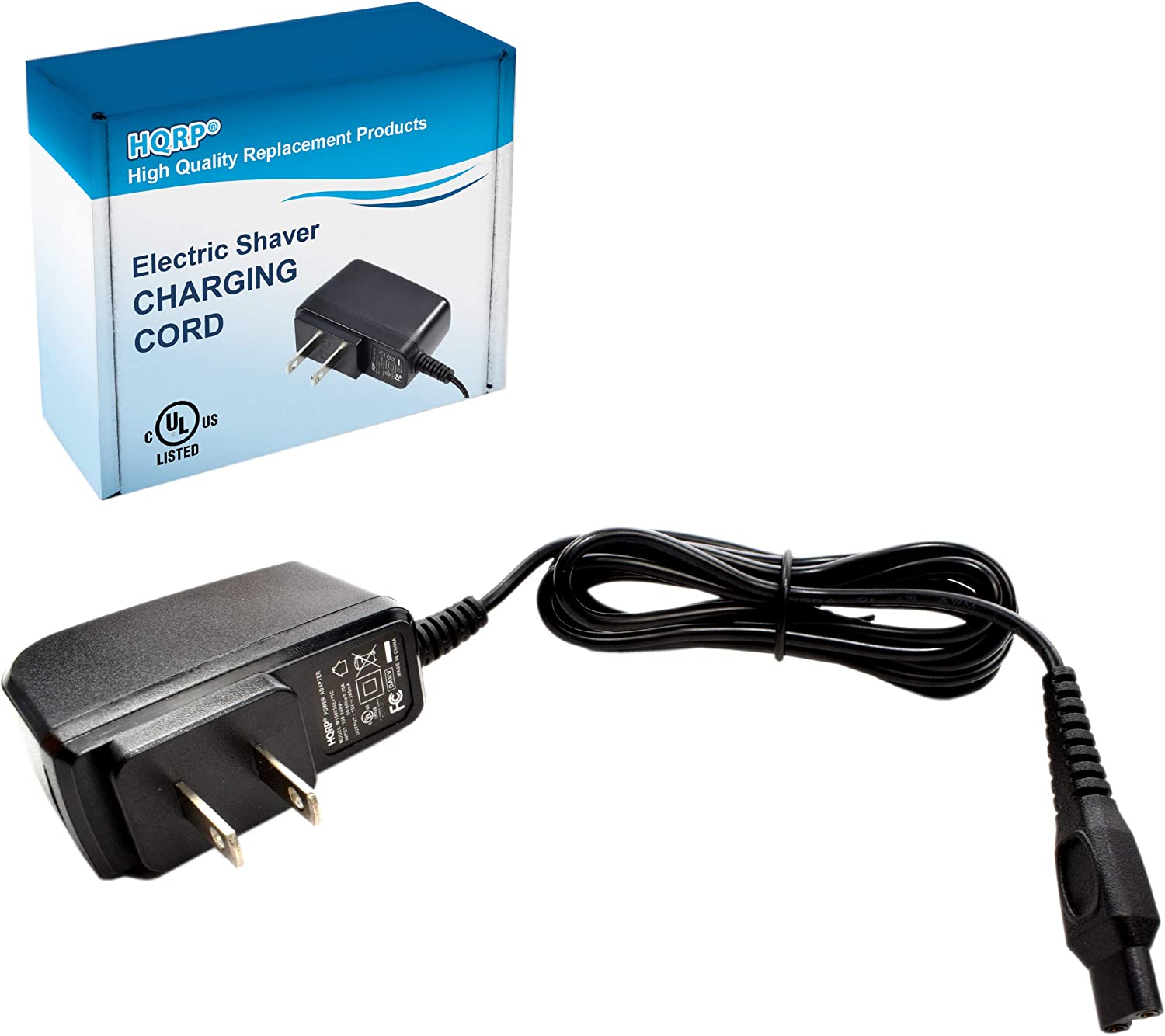 HQRP AC Adapter / Power Cord compatible with Philips Norelco 7315XL, 7325XL, 7340XL, 7345XL, 7349XL, 7350XL Razor / Shaver