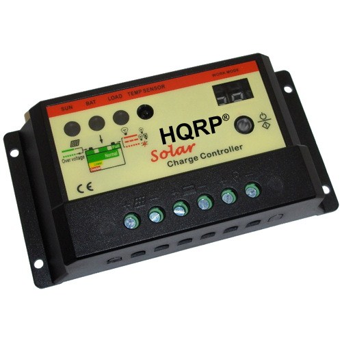 HQRP 10A Solar Charge Power Controller / Regulator 12V 10 Amp 150W for Solar Outdoor Lighting Systems