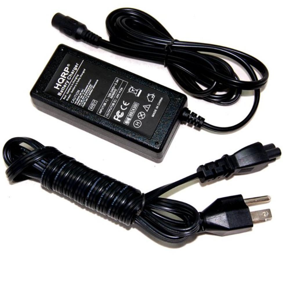 HQRP 3-Prong Battery Charger for Razor Dirt Rocket E500S 13114099 Electric Scooter, AC Adapter Power Supply Cord