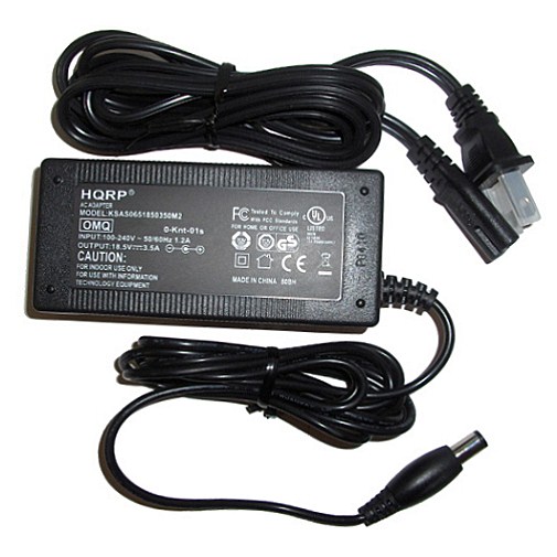 HQRP AC Power Adapter / Charger compatible with Compaq Presario CQ62-a20SS CQ62-a22EO CQ62-a25ER CQ62-a25SA Laptop 65W Replacement