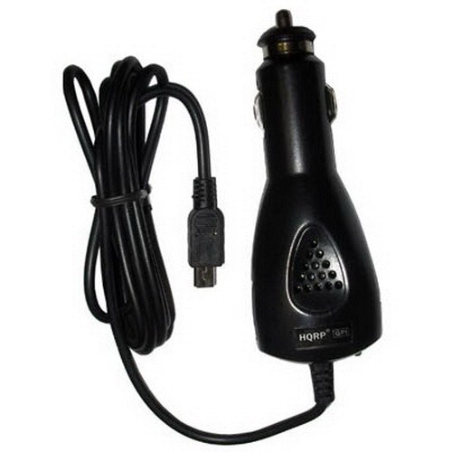 HQRP Travel Car Cigarette Lighter 12V DC Charger / Power Cable Adapter compatible with Garmin Nuvi 010-10723-00 GPS
