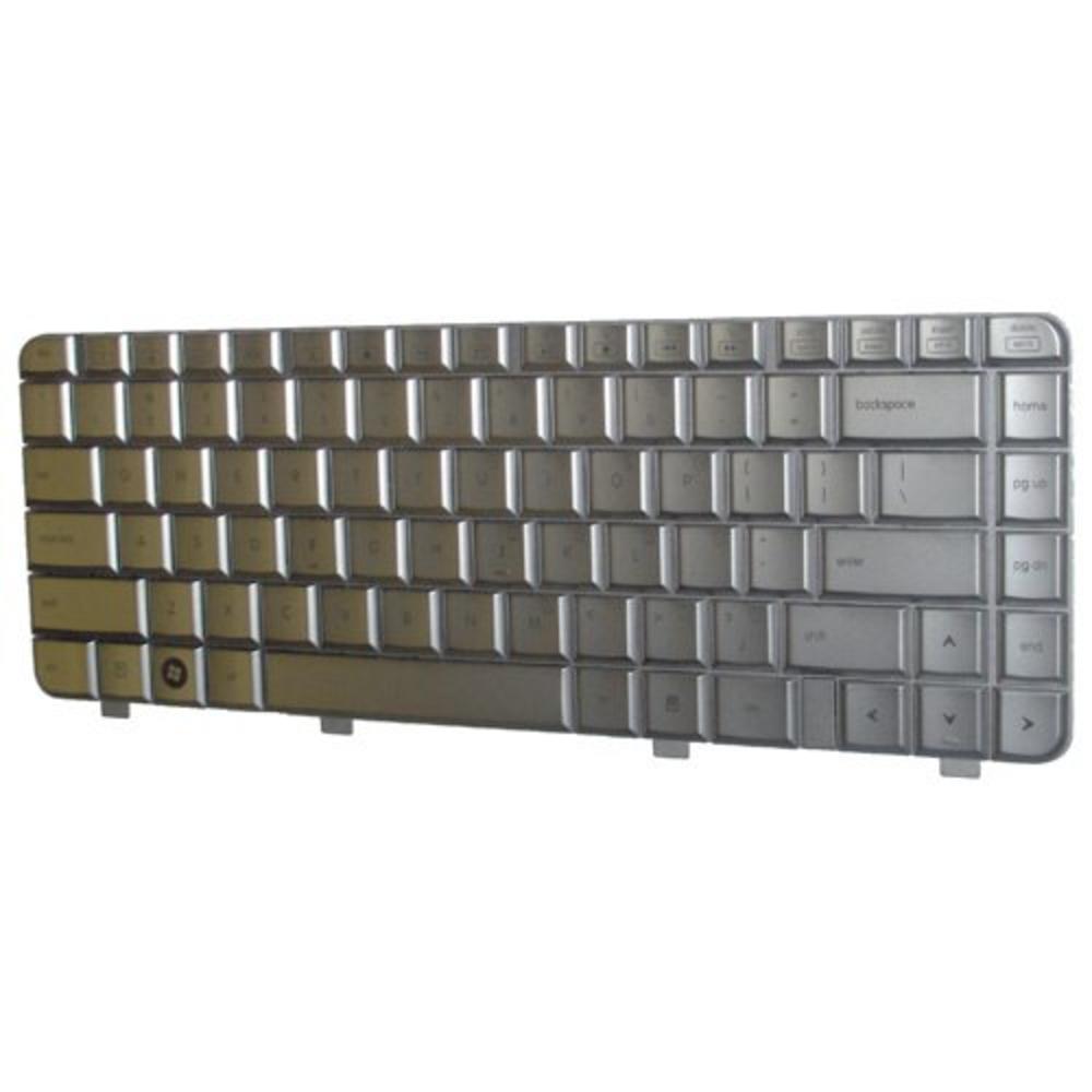 HQRP Laptop Keyboard compatible with HP Pavilion DV4-1043TX / DV4-1044TX / DV4-1045TX / DV4-1048TX (Silver) Notebook