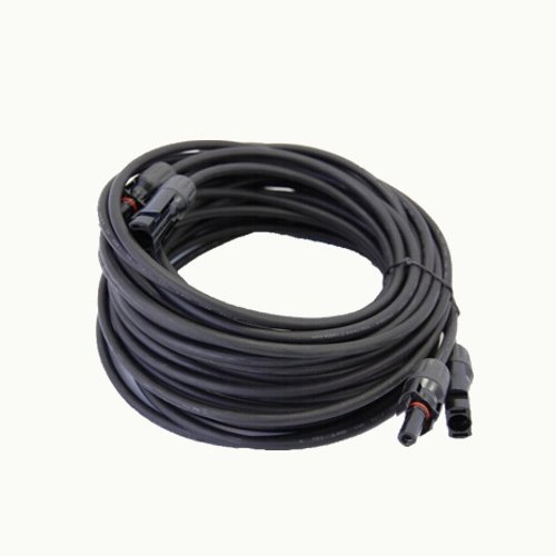 HQRP Pair 300 inches (7.62m) 1x4mm Solar Cable 12 AWG Copper Cable with MC4 Connectors on both side for Home Solar Panel System