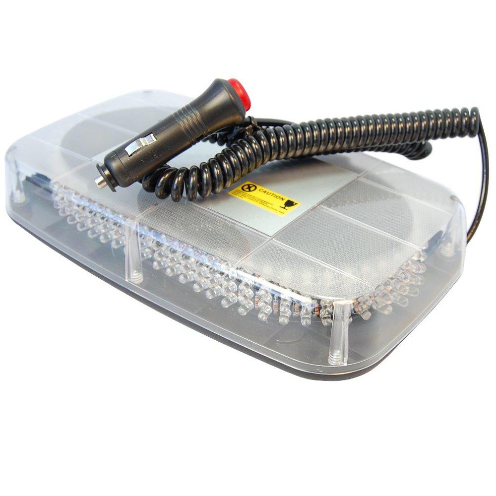 HQRP Strobe Amber 240-LED Emergency Hazard Warning LED Mini Bar Strobe Light w/ Magnetic Base