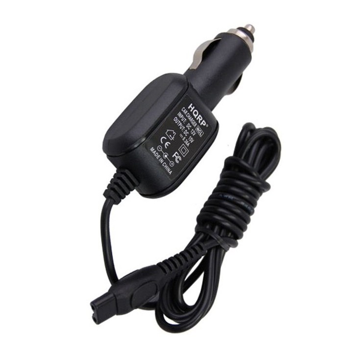 HQRP Car Charger DC Adapter Power Cord compatible with Philips Norelco HQ6865, HQ7100, HQ7120, HQ8155, HQ8150 Razor / Shaver