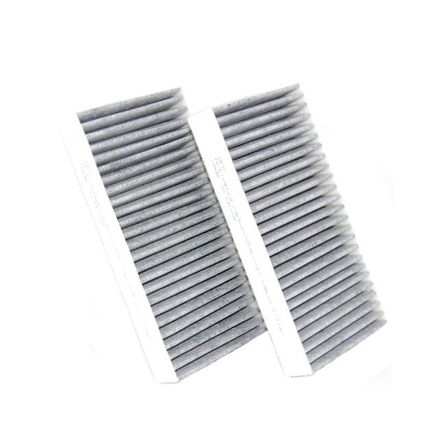 HQRP Set of Two Cabin Air Filters for Mercedes-Benz R500 2006, 2007 Activated Charcoal Microfilter