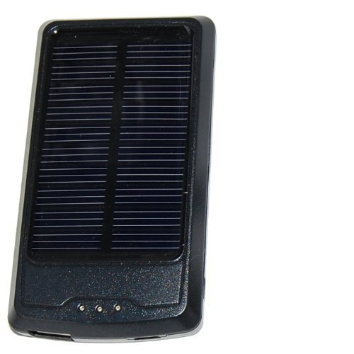 HQRP Slim Solar Charger USB Port Universal Mobile Power Bank Battery Charger