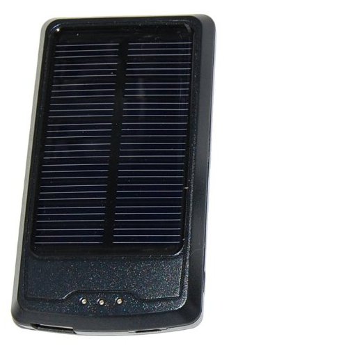 HQRP Solar Slim Charger USB On The Go Portable Power Bank, Mobile Booster Battery Charger