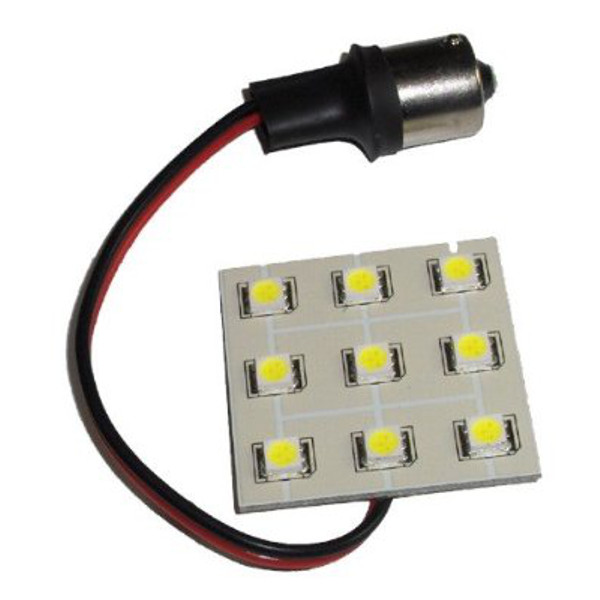 HQRP BA15s Bayonet Base 9 LEDs SMD LED Bulb White for #93 1141 1156 1073 1093 1129  Replacement