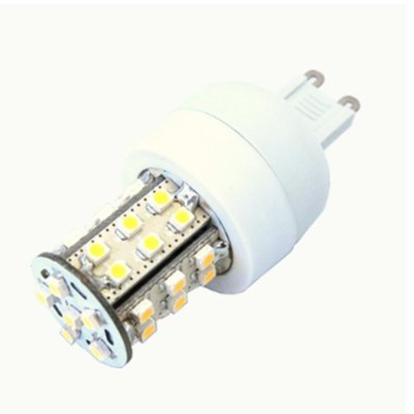 HQRP G9 36 LEDs SMD3528 100-240V LED Bulb Warm White for wall lamps, chandeliers, ceiling lamps, corridor lighs