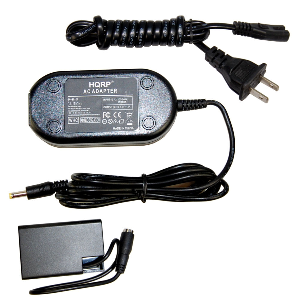 HQRP AC Power Adapter for PENTAX K-30, K-50, K-500 SLR Digital Camera K-AC128 D-AC128 D-DC128 D-Li109 Power Supply Cord