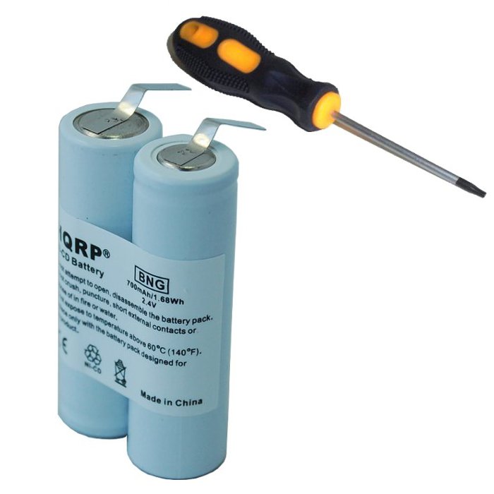 HQRP Battery for Philips Norelco 6756X 6826XL 6828XL 6829XL 6846XL 6848XL Razor / Shaver plus Screwdriver