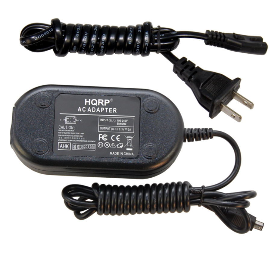 HQRP AC Adapter for Pentax K-AC50 39365 39364 fits K5 K7 K10D K20D K645 Digital SLR Camera Power Supply Cord K-5 K-7 K-10D K-20D