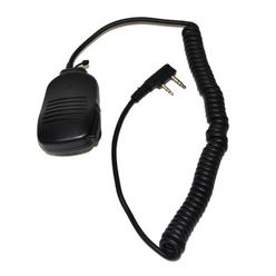 HQRP 2 Pin PTT Mini Speaker Mic for Kenwood TH-205 TH-205A TH-205AT TH-205E Two Way Radio