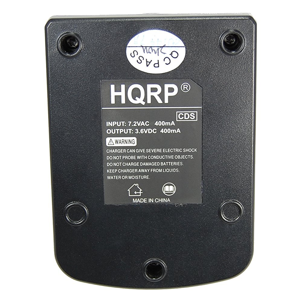 HQRP Dual Battery Charger for Black & Decker 3.6V Versapak VP100 VP110 22-4040 22-4035 VP130 VP100C VP105C VP110C 152370-03