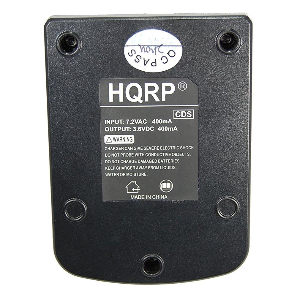 HQRP Dual Battery Charger for Black & Decker 3.6V Versapak VP420T Type 1, VP430T Type 1, VP450 Type 1, VP5000 Type 1, VP510T