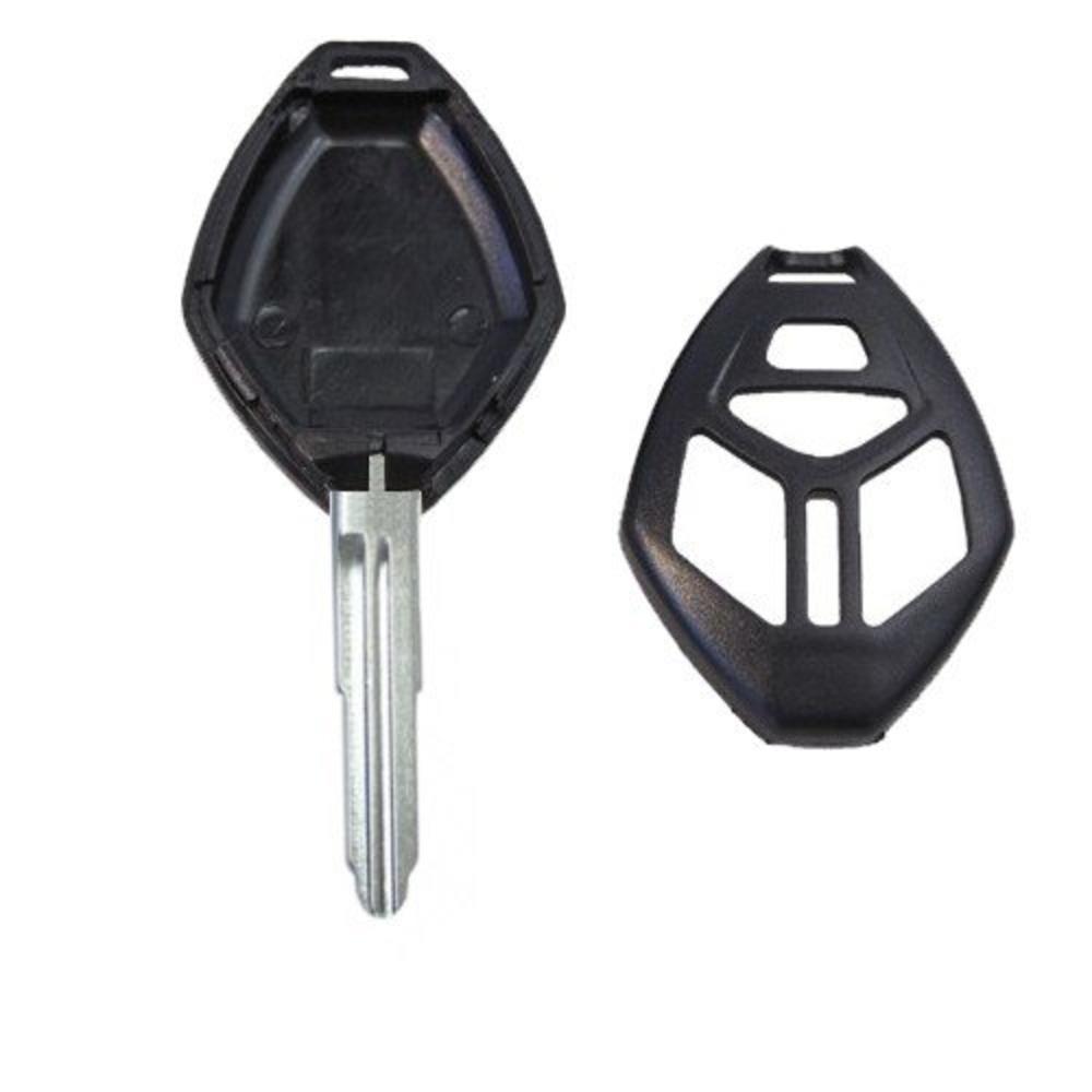 HQRP Remote Key Shell Case FOB w/ 4 Buttons compatible with Mitsubishi Lancer 2007 2008 2009 2010 07 08 09 10 