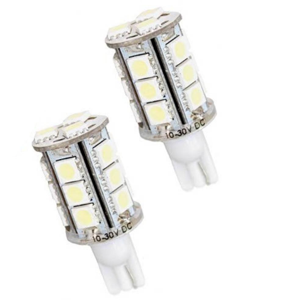 HQRP 2-pack T10 #194 #168 W5W Wedge Base 18 LEDs SMD LED Bulbs Warm White Replacement for Hinkley landscape light 
