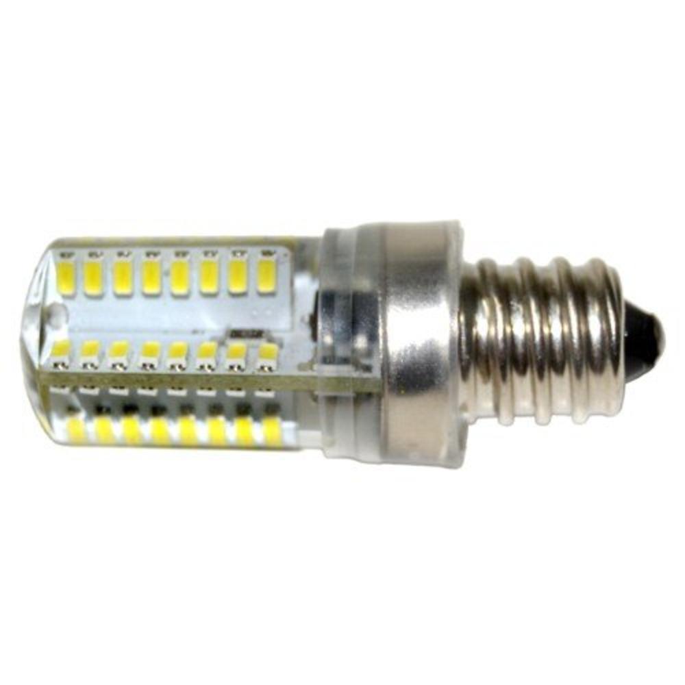 HQRP 2-Pack 7/16" 110V LED Light Bulb Warm White for Singer 14T957DC / XL2021 / 1507 / 1732 Sewing Machine 