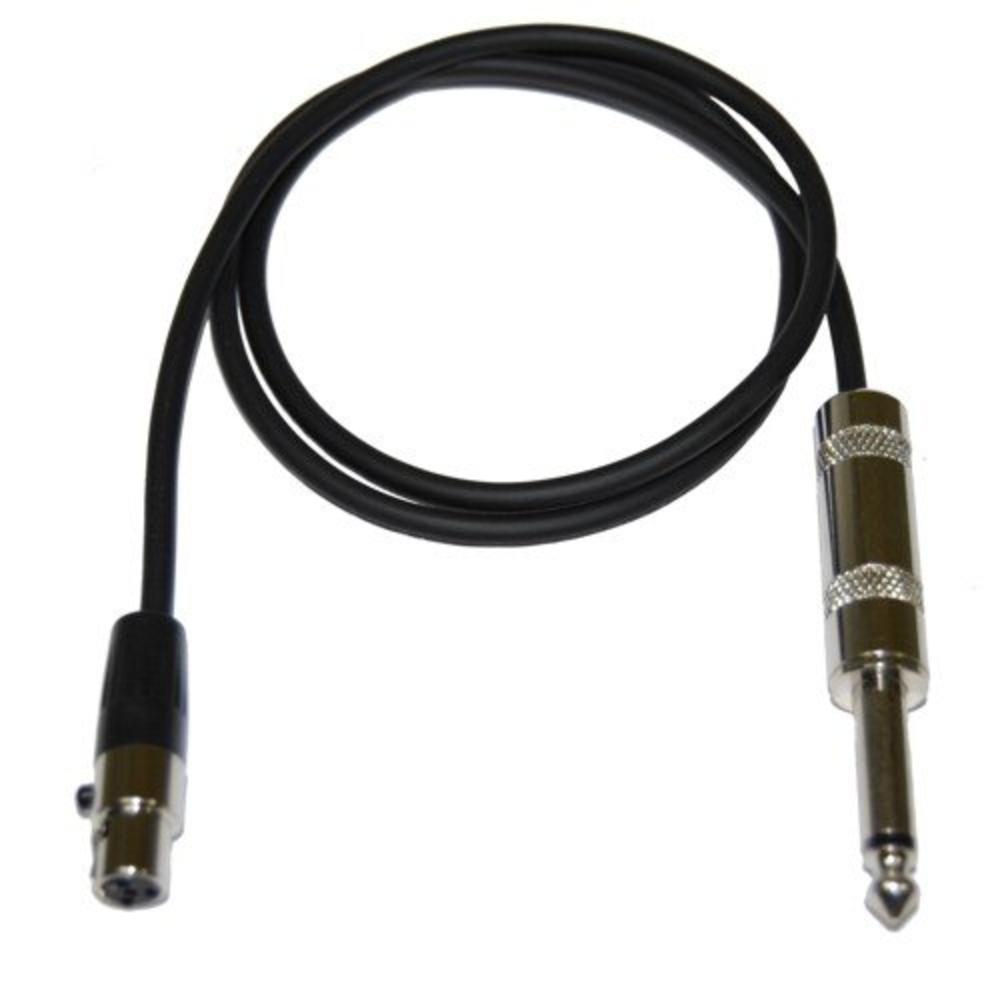 HQRP 4-Pin Mini Connector (TA4F) to 1/4-Inch Connector Instrument Cable for Shure PGX-D / GLX-D / QLX-D / ULX-D Digital Wireless