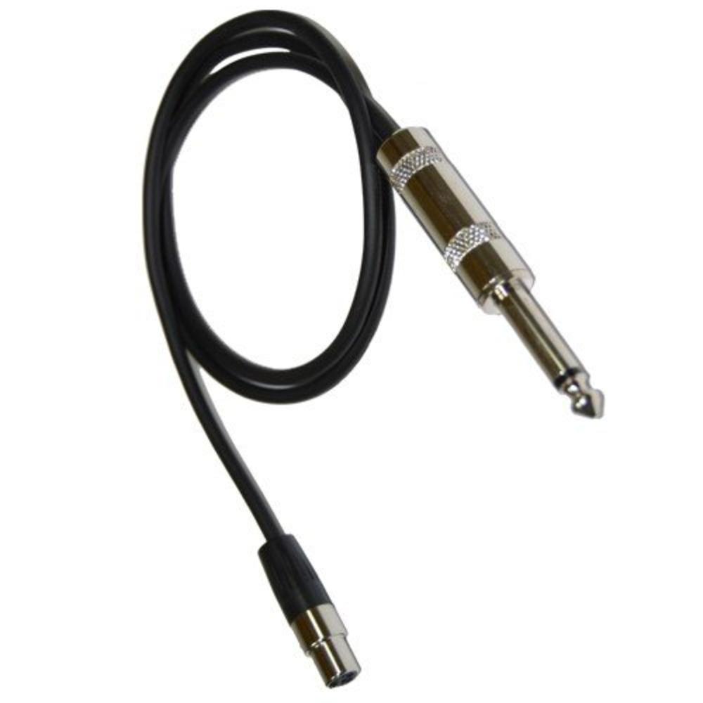 HQRP 4-Pin Mini Connector (TA4F) to 1/4-Inch Connector Instrument Cable for Shure PGX-D / GLX-D / QLX-D / ULX-D Digital Wireless
