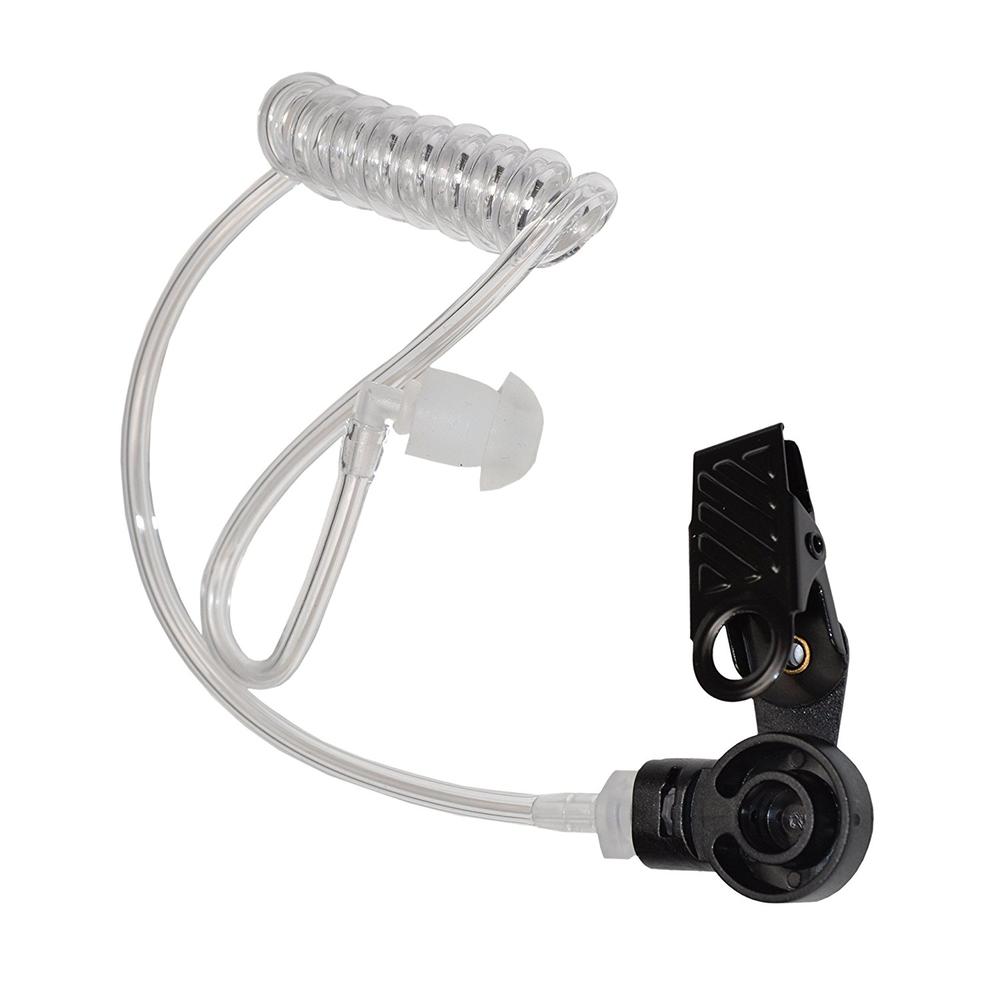 HQRP 4-Pack Acoustic Tube Earpiece Headset PTT Mic for Vertex Standard VX-231, VX-298, VX-350 