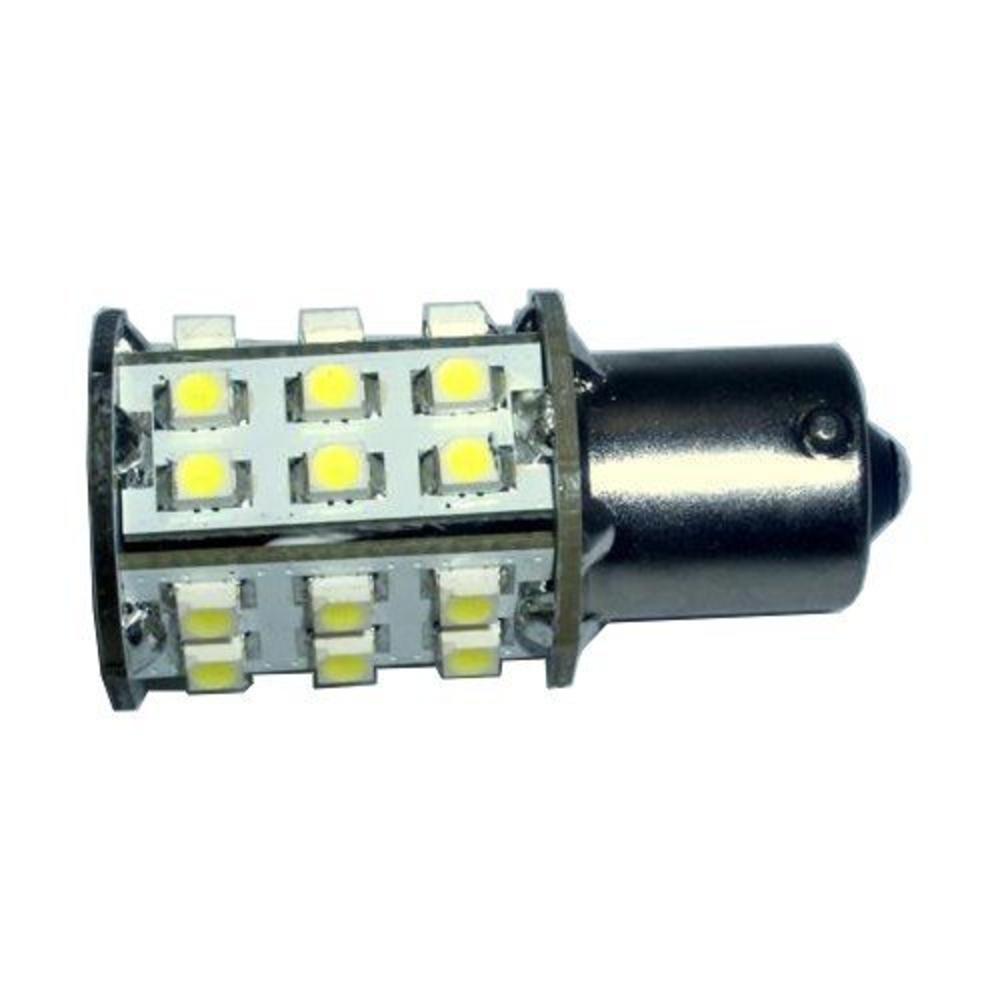 HQRP 2-Pack BA15s Bayonet Base 30 LEDs SMD LED Bulb Warm White for #93 1141 1156 1073 1093 1129 Replacement 