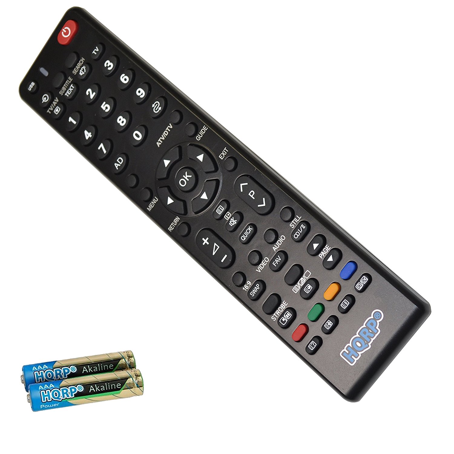 HQRP Remote Control for Toshiba 55UX600U 55VX700U 55WX800U 55ZV650U 57LX177 58L1350U LCD LED HD TV Smart
