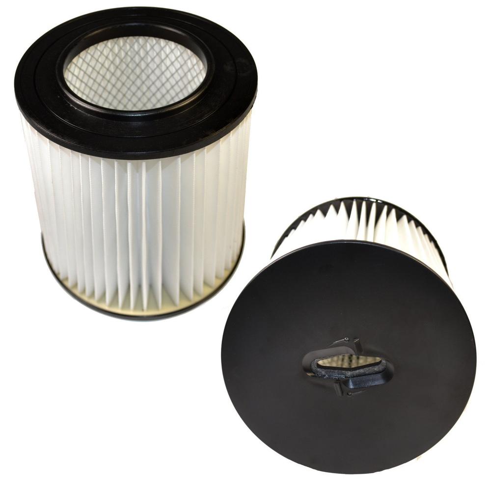 HQRP 2-pack 7" Filter Compatible with Royal CS820, CS620, CS600, CS400, CS800 H-P Central Vacuum Systems, 8106-01 Replacement