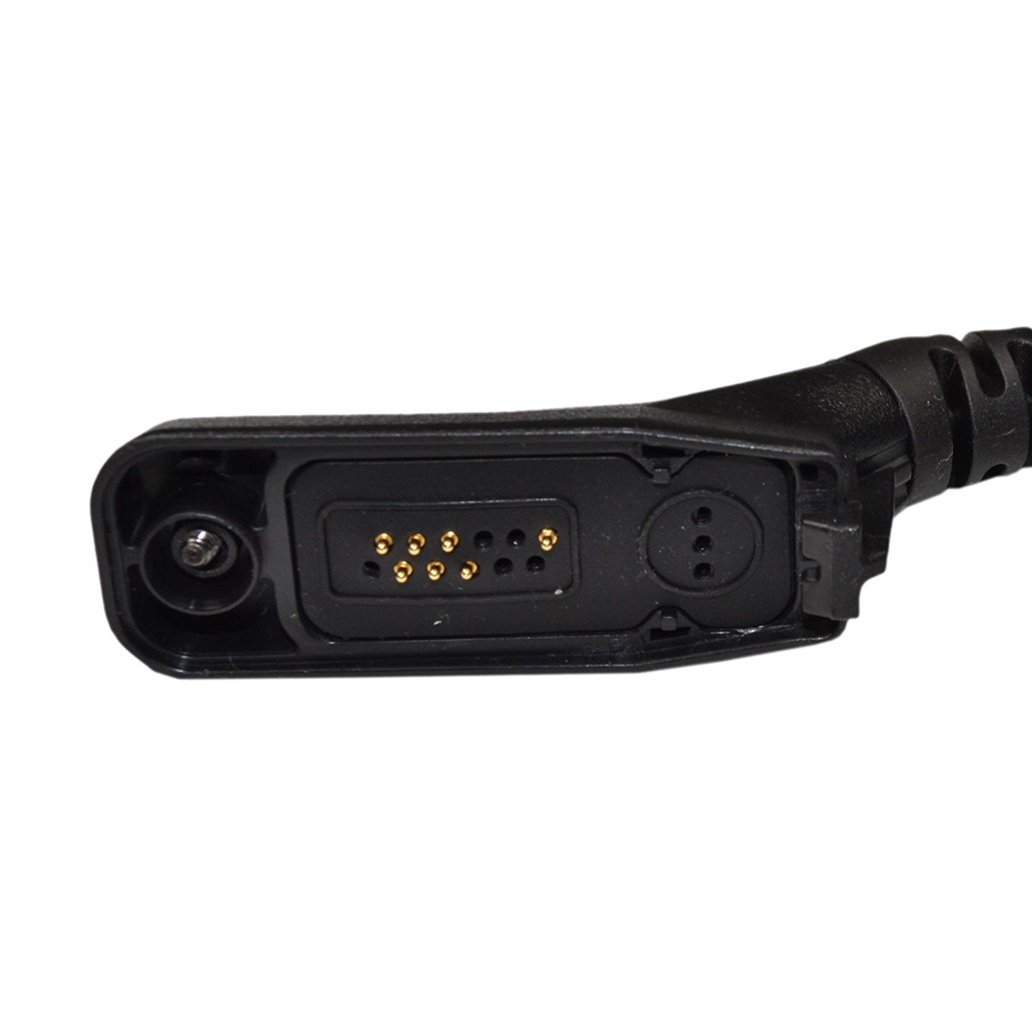 HQRP 4-Pack G Shape Earpiece Headset PTT Mic for Motorola APX4000, APX6000, APX6000XE 