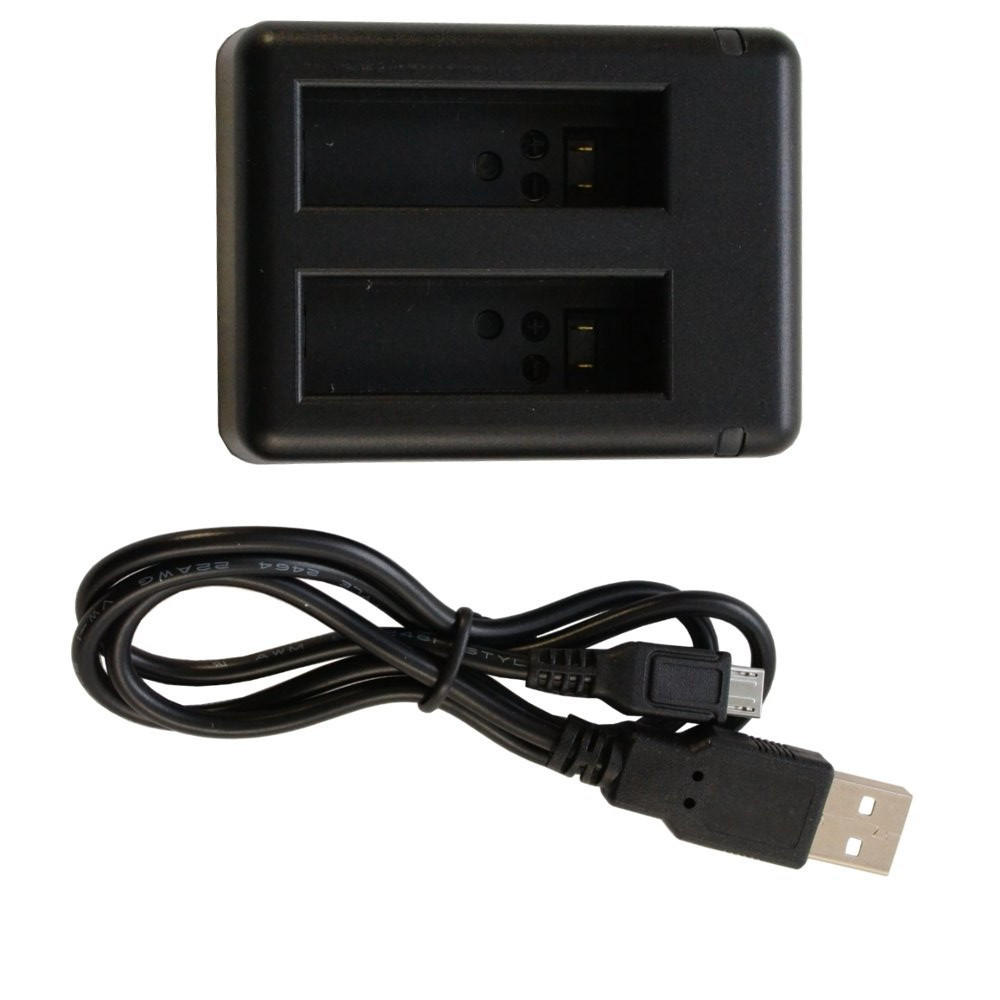 HQRP Dual 2 Battery USB Charger for GoPro HD Hero4 Camera AHDBT-401 Hero 4, Hero 04, Go PRO