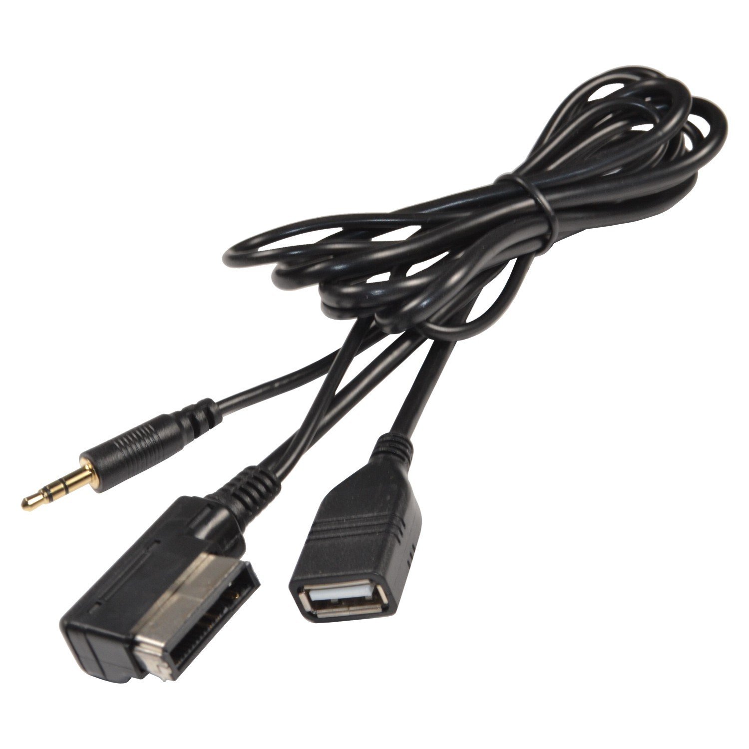 Hqrp Mdi Ami Mmi Interface Usb Aux Cable For Volkswagen Vw Jetta Golf Passat Cc Tiguan Touareg Eos