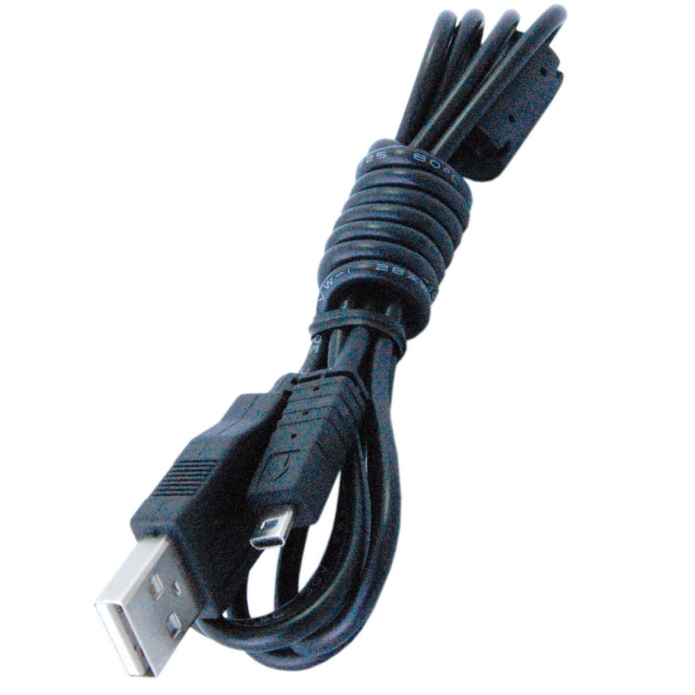 HQRP USB Cable for Pentax K-5, K-7, K-m / K2000, K-R, K-X, RZ10, X70, X90 Digital Camera