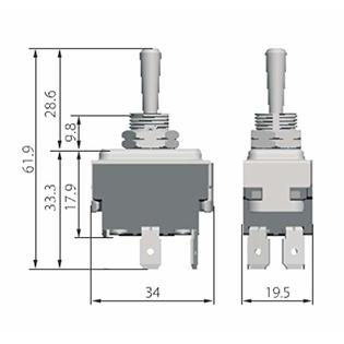 Hqrp 887774412051807 4 Pin Toggle Switch For Mk Diamond