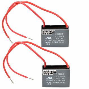 Hqrp 887774412151835 2 Pack Ceiling Fan Capacitor Cbb61 7uf
