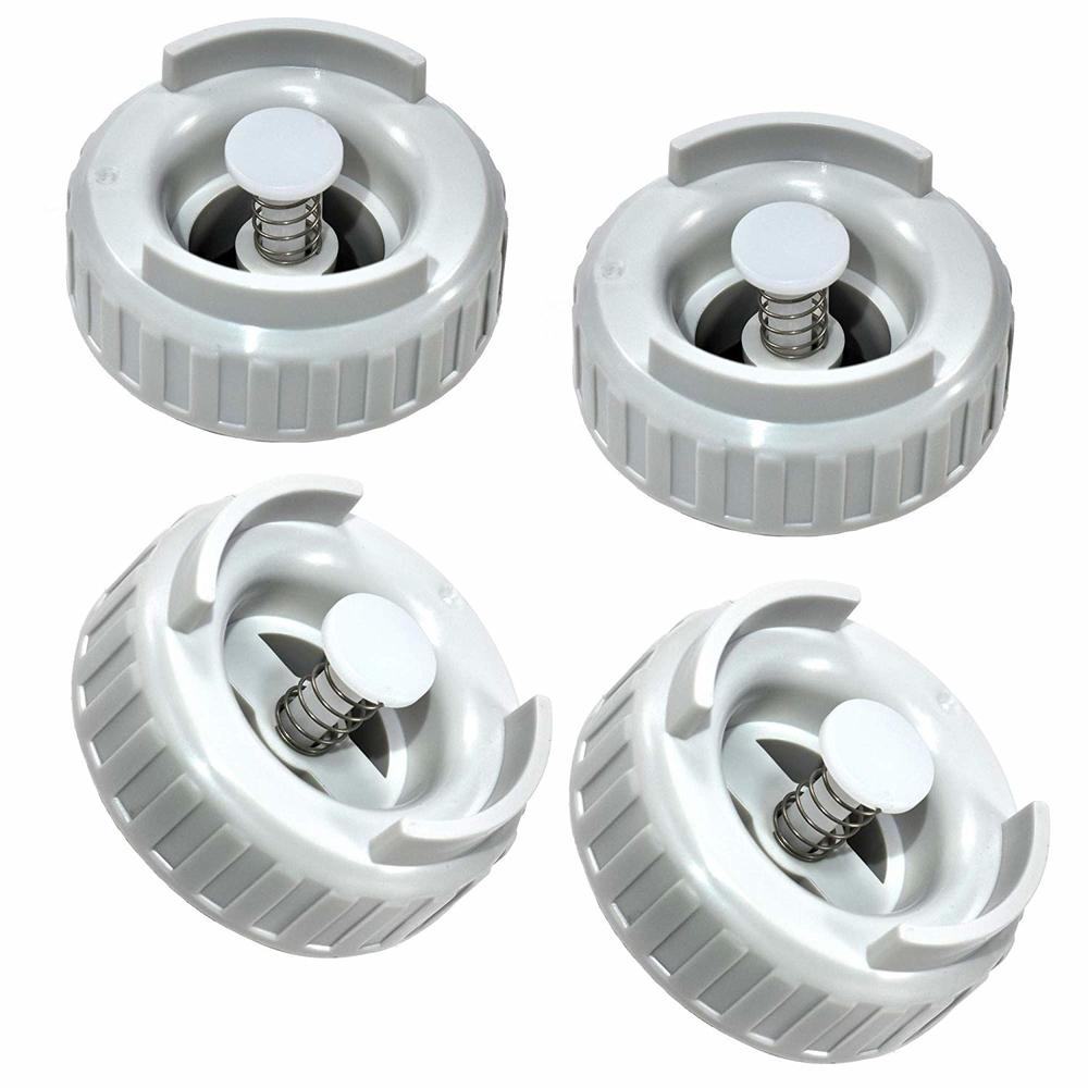 HQRP 4-Pack Bottle Cap Valve Assembly for Emerson MoistAir/Kenmore Humidifiers, Essick Air 509229-1 822419-2 Replacement
